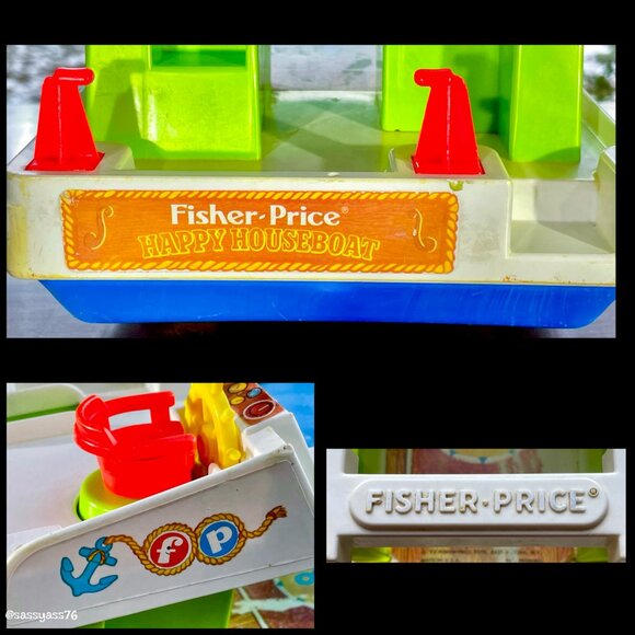 🆕VTG▪️FISHER-PRICE▪️1972 Happy Houseboat With Little People & Accessories - Picture 7 of 13